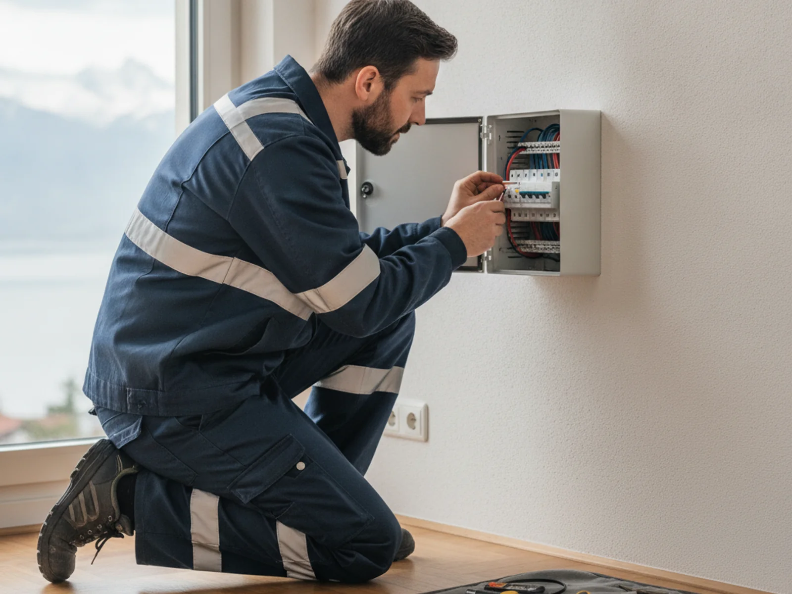 Électricien professionnel Lausanne — intervention sur tableau électrique